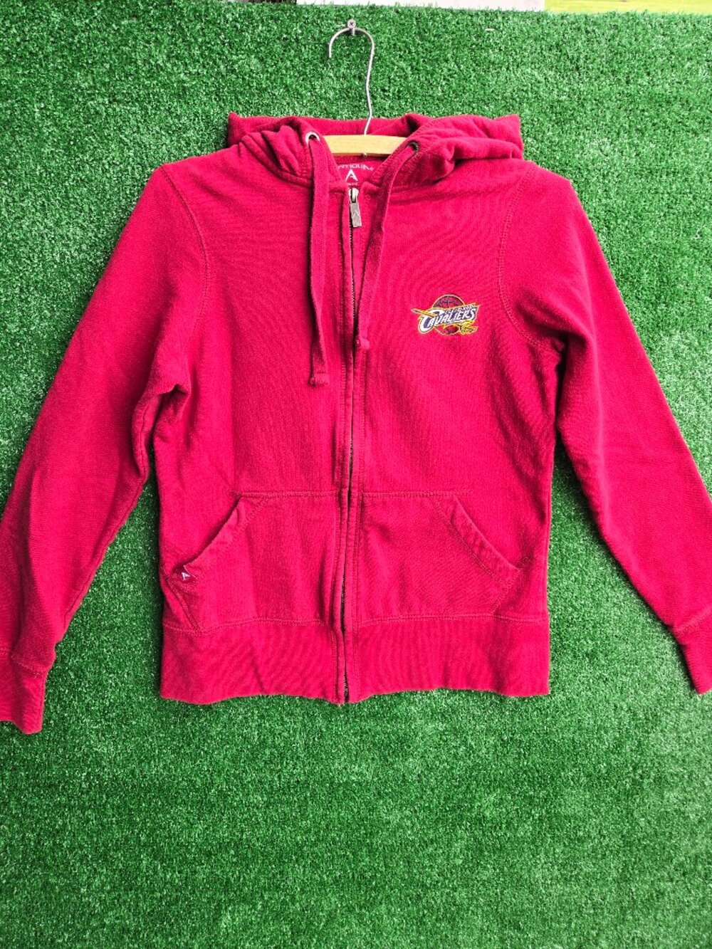 NBA Cleveland Cavaliers full-zip hooded sweatshirt in wine